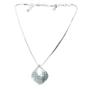 Brighton Geo Twirl Necklace Silver
